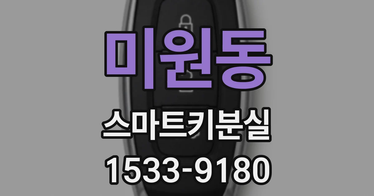 미원동 스마트키분실