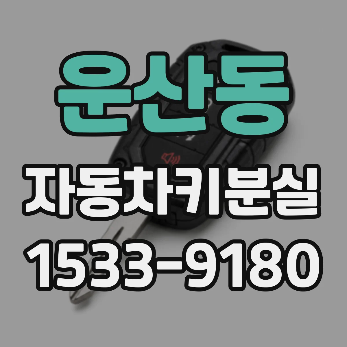운산동 자동차키분실