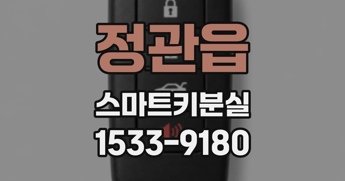 정관읍 스마트키분실