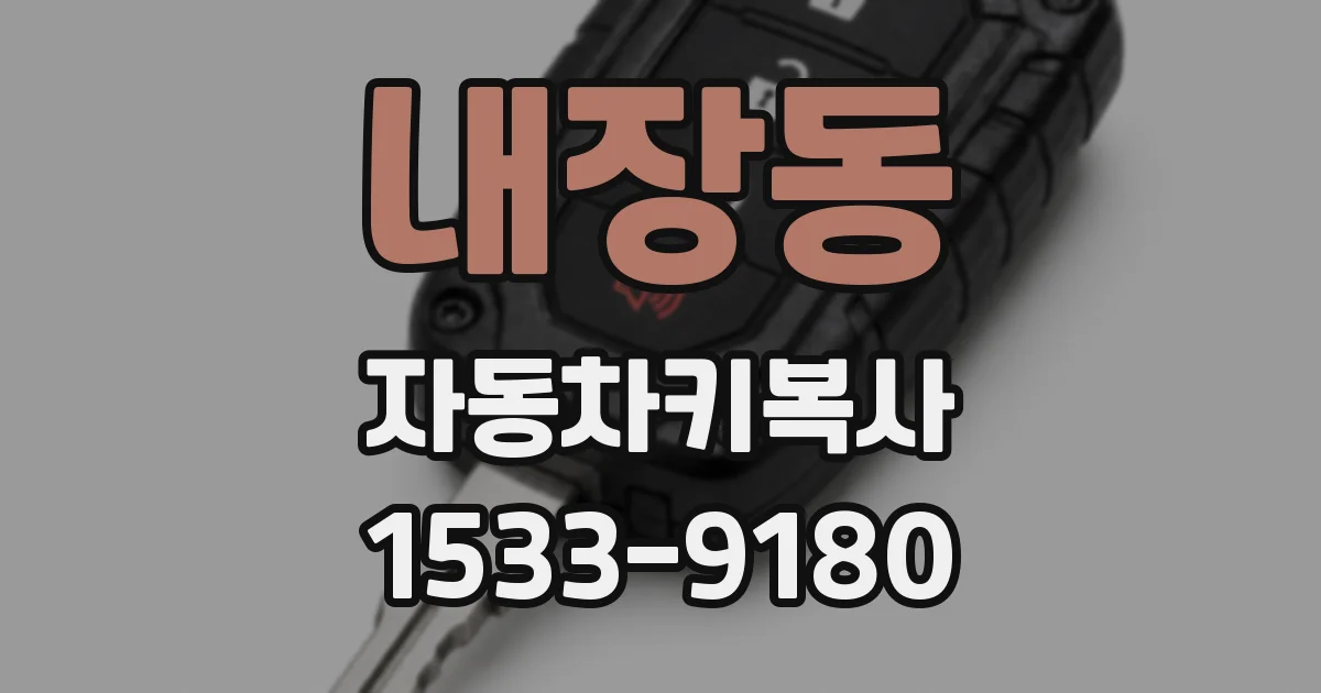 내장동 자동차키복사