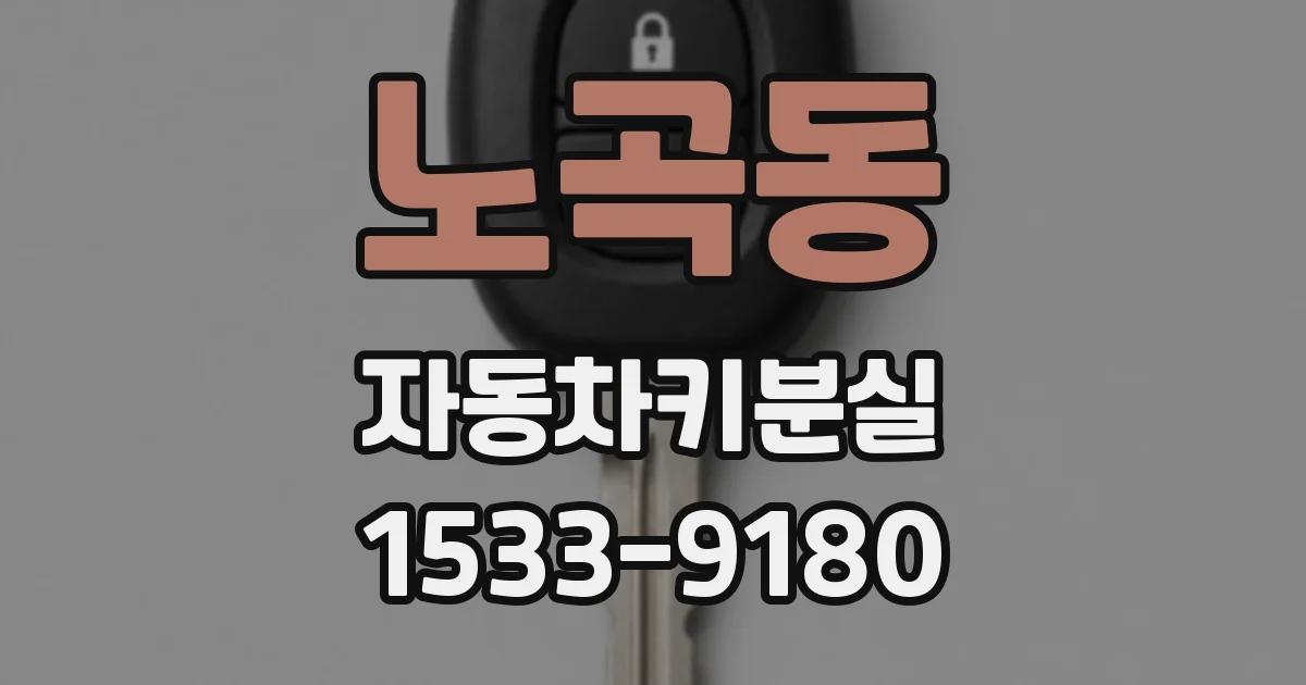 노곡동 자동차키분실
