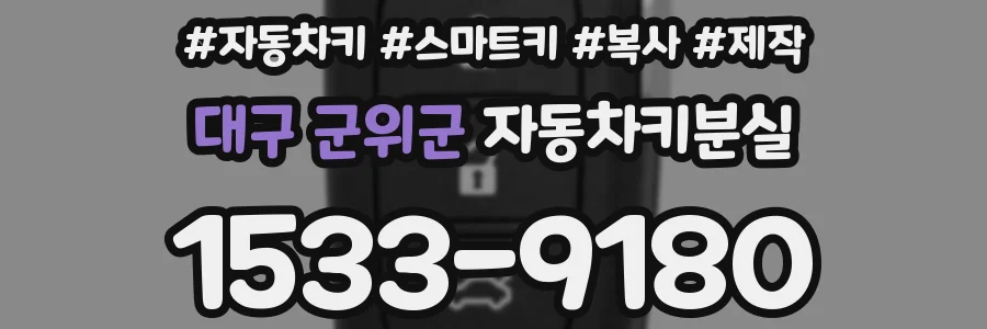 대구 군위군 자동차키분실