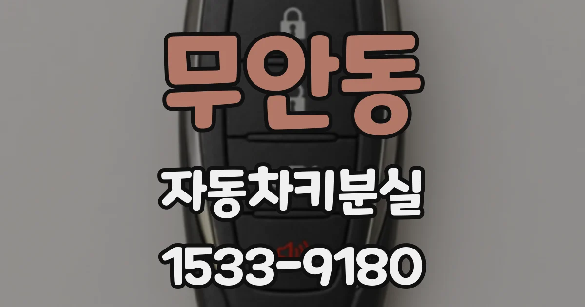 무안동 자동차키분실