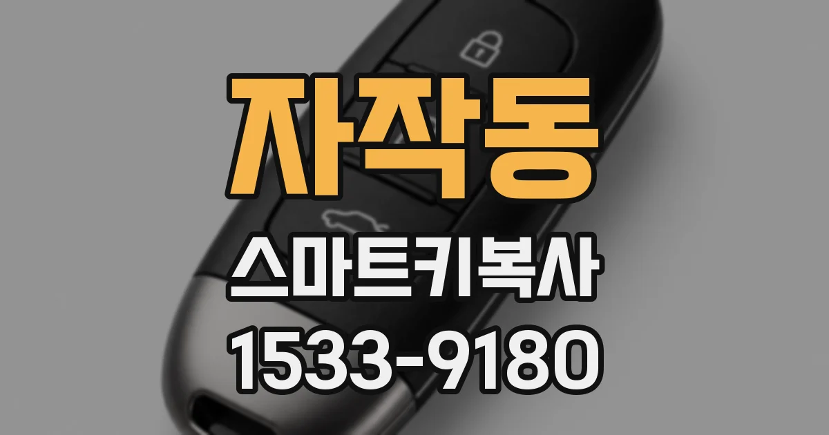 자작동 스마트키복사