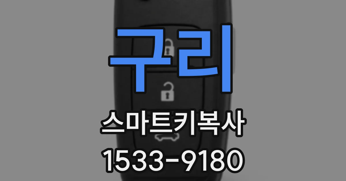 구리 스마트키복사