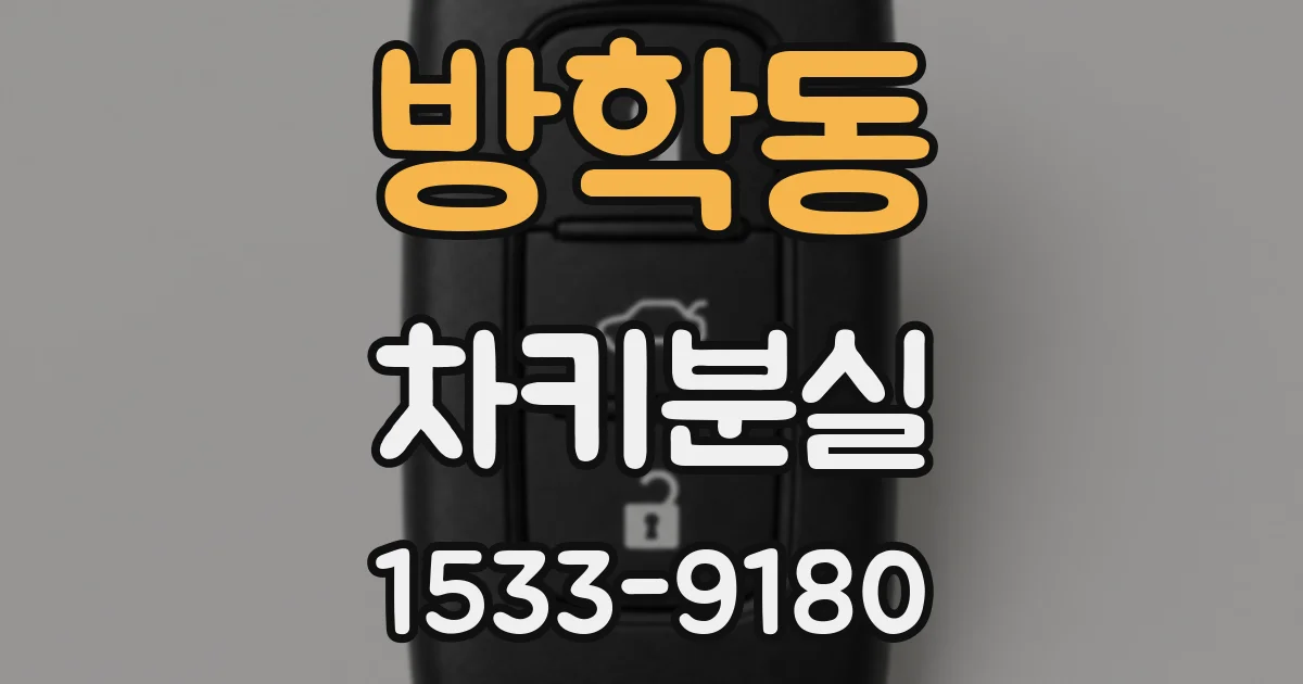 방학동 차키분실