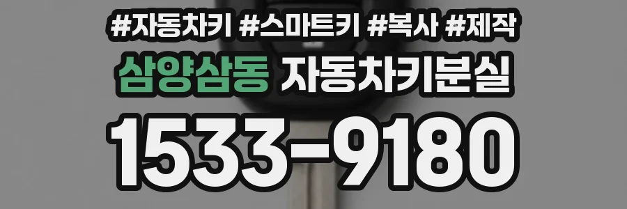 삼양삼동 자동차키분실
