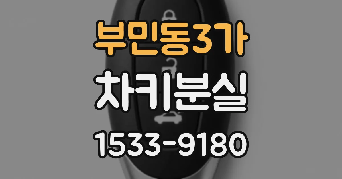 부민동3가 차키분실