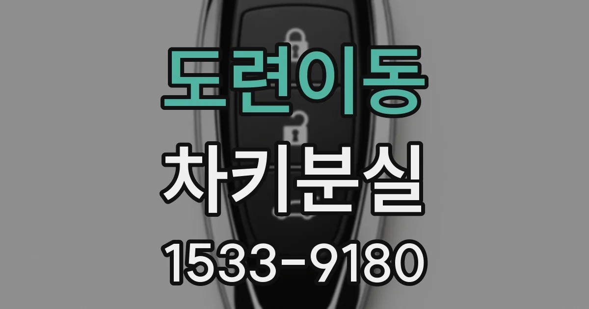 도련이동 차키분실