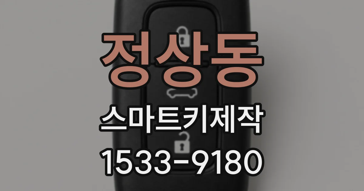 정상동 스마트키제작