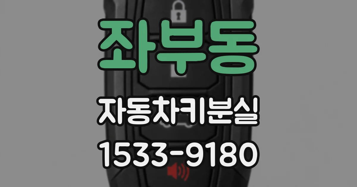 좌부동 자동차키분실