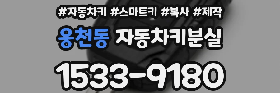 웅천동 자동차키분실