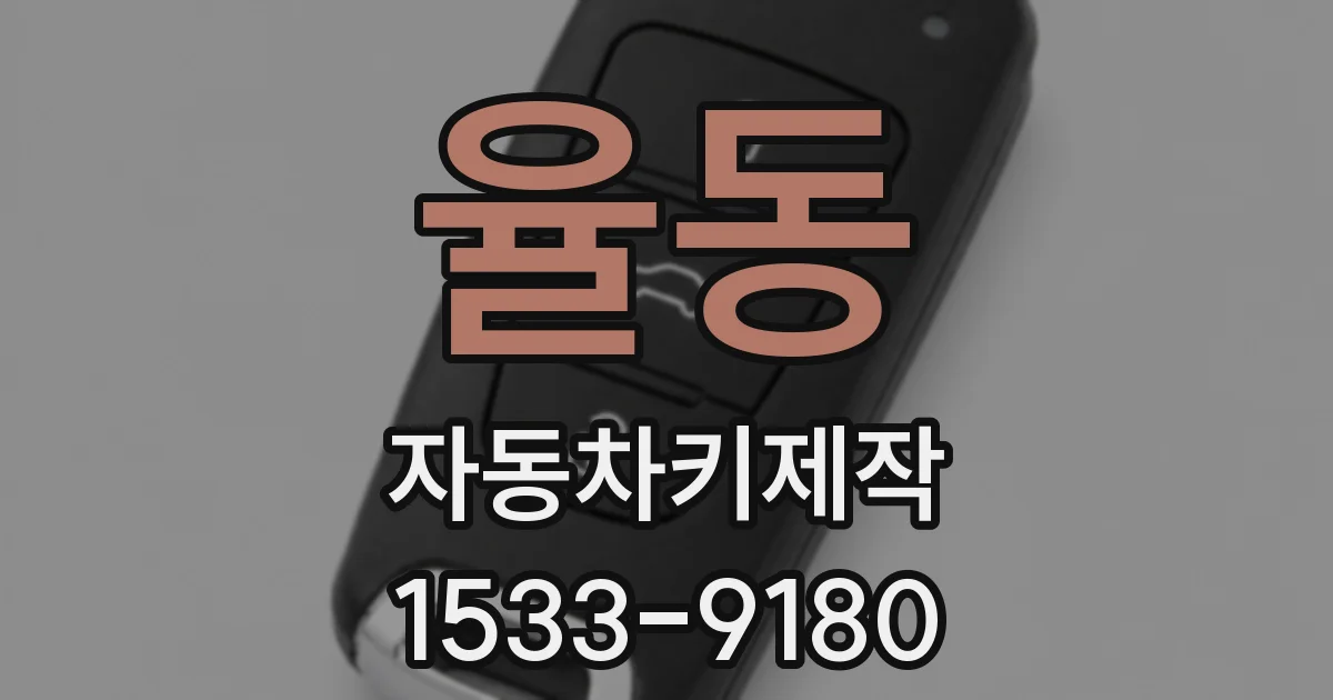율동 자동차키제작