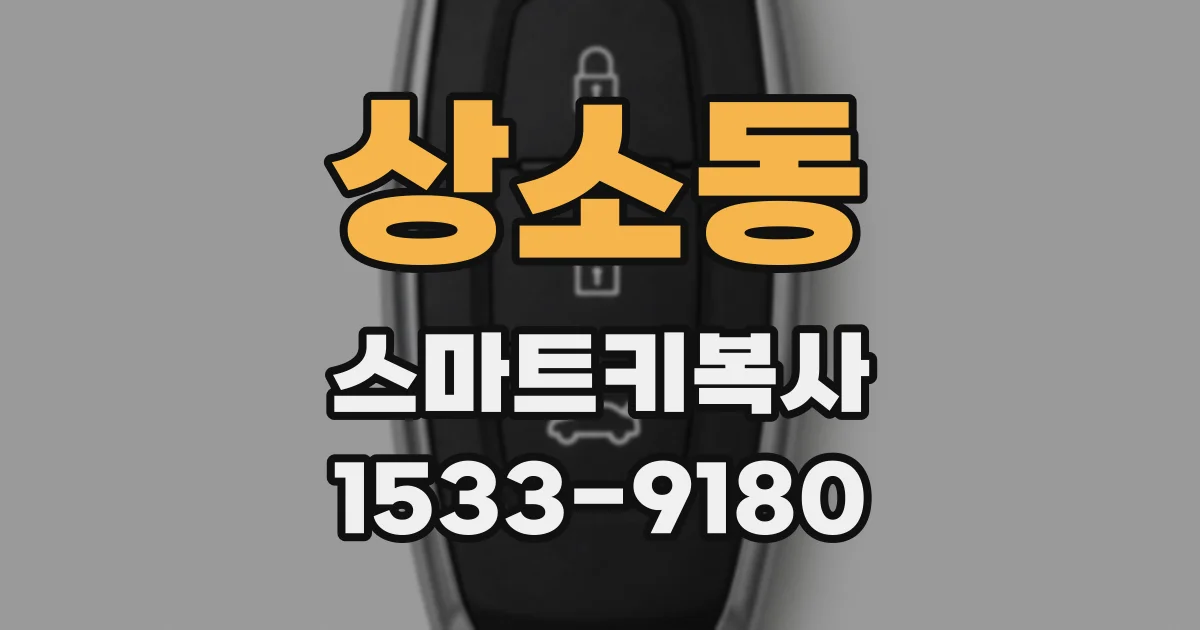 상소동 스마트키복사