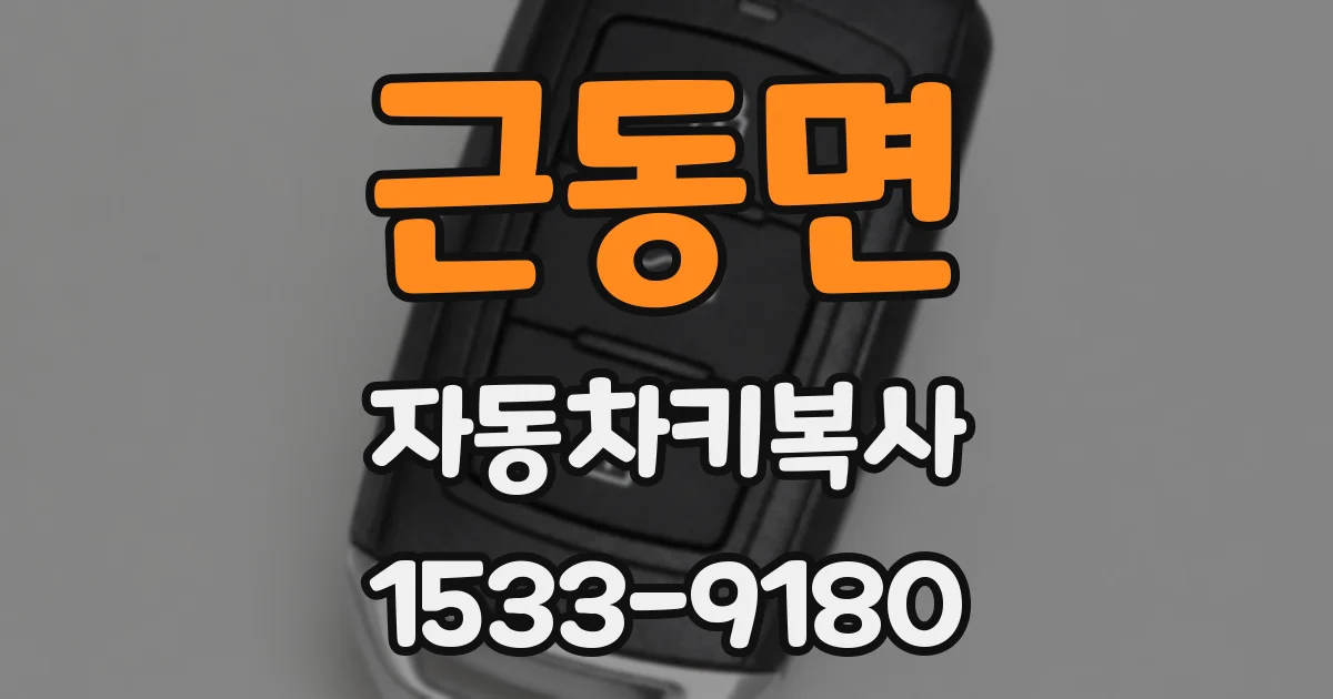 근동면 자동차키복사