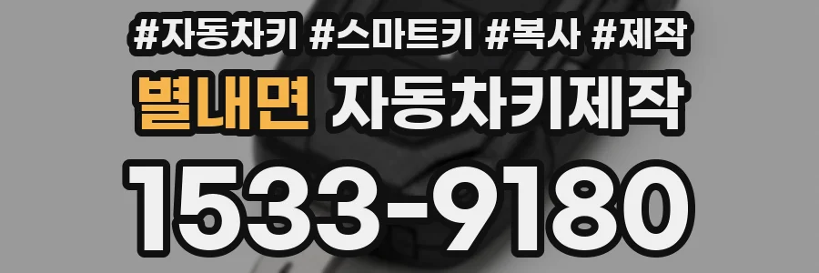 별내면 자동차키제작