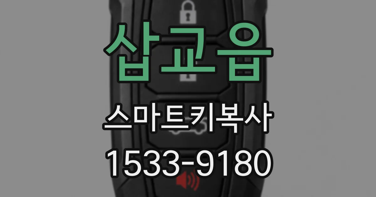 삽교읍 스마트키복사