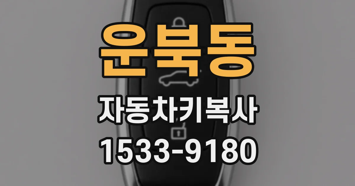운북동 자동차키복사