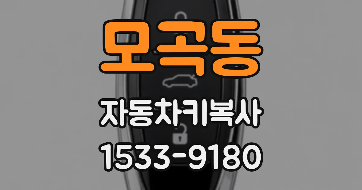 모곡동 자동차키복사