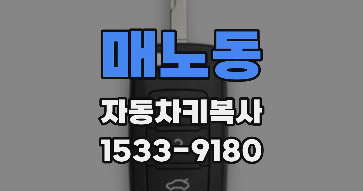매노동 자동차키복사