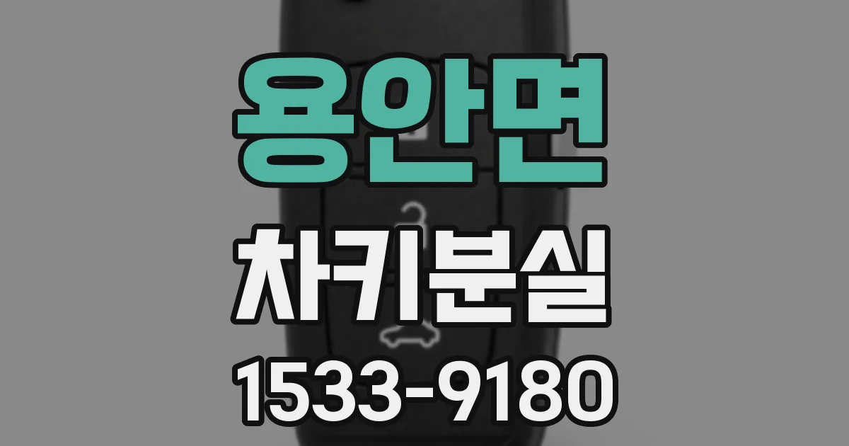 용안면 차키분실