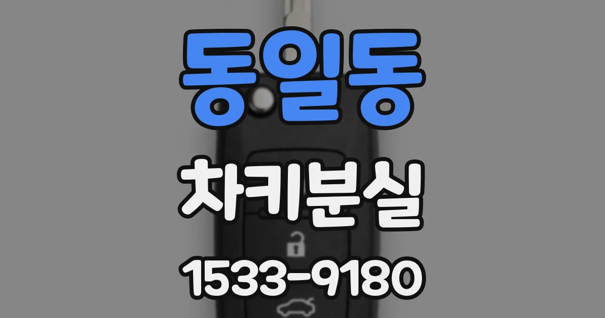 동일동 차키분실