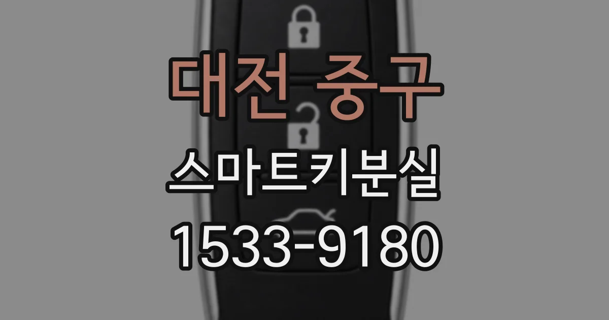 대전 중구 스마트키분실