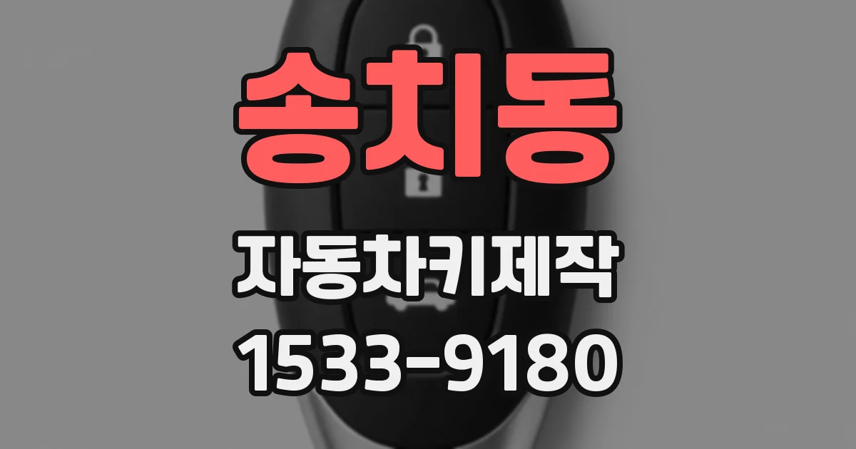 송치동 자동차키제작