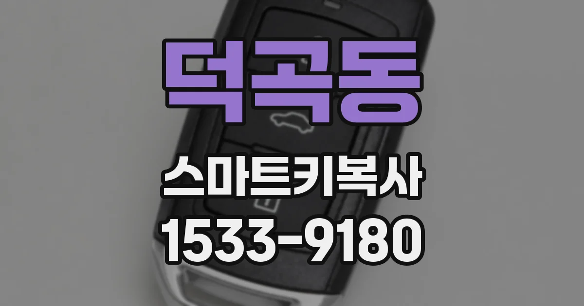 덕곡동 스마트키복사