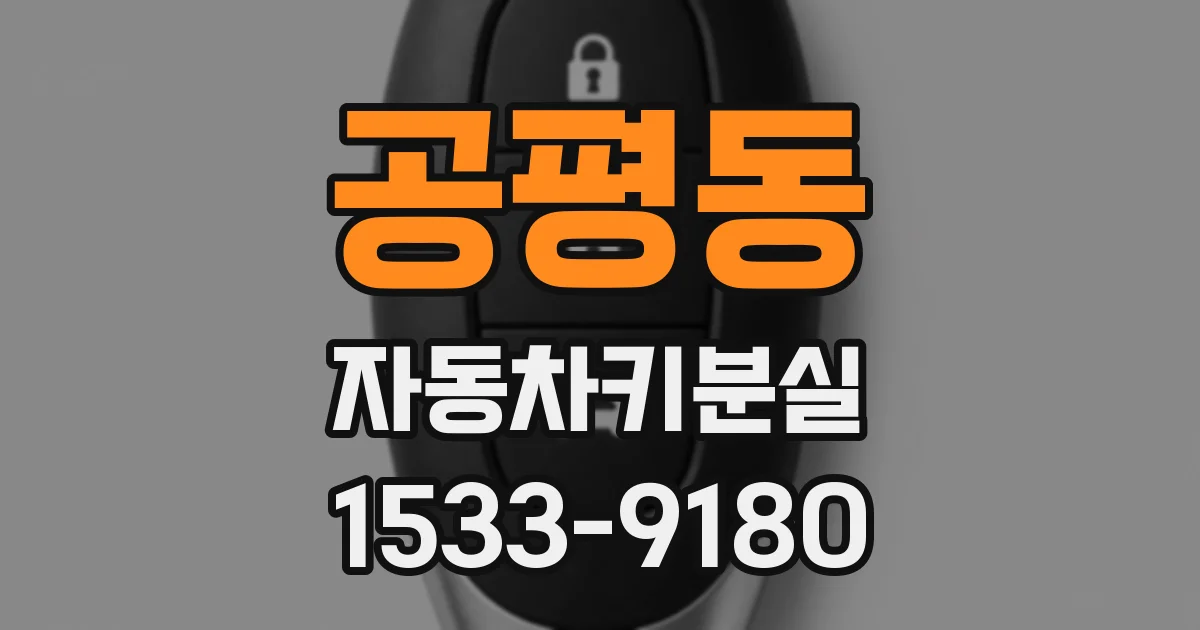 공평동 자동차키분실