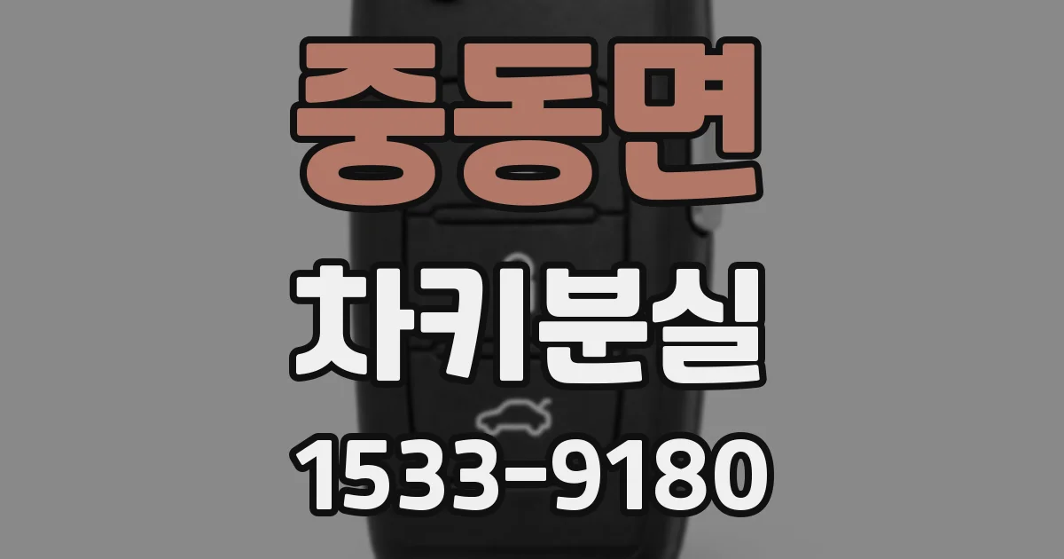 중동면 차키분실
