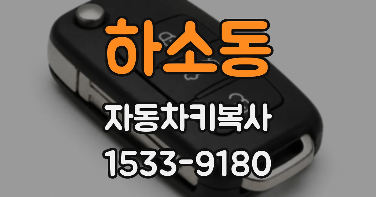 하소동 자동차키복사
