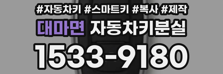 대마면 자동차키분실