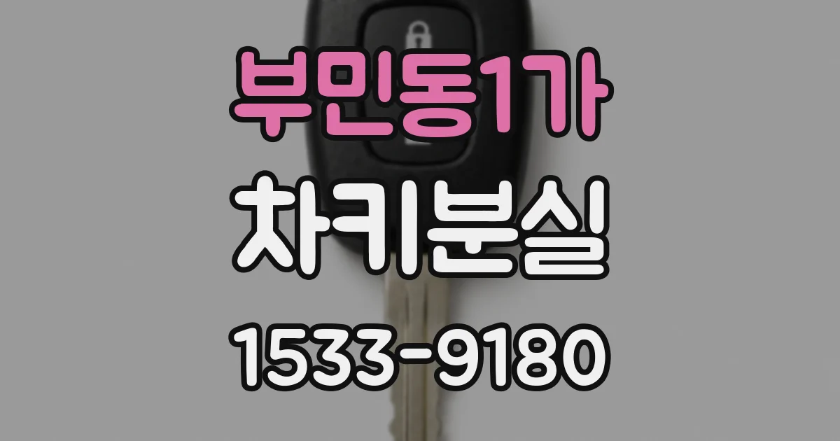 부민동1가 차키분실