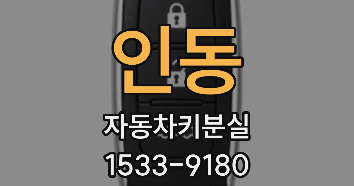 인동 자동차키분실