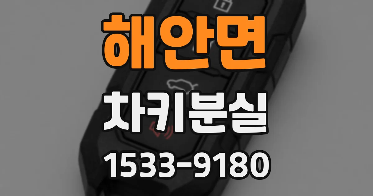 해안면 차키분실