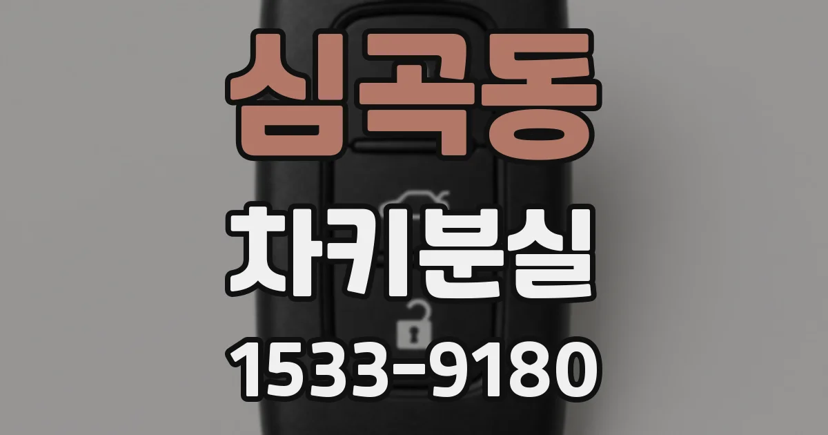 심곡동 차키분실