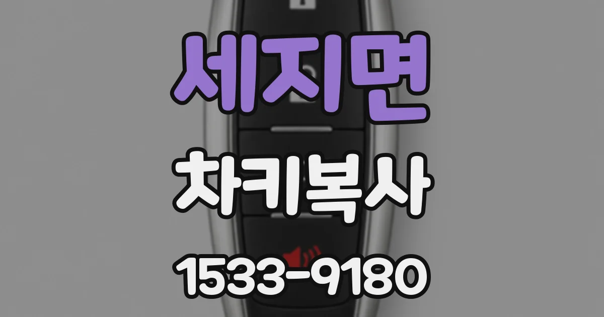 세지면 차키복사