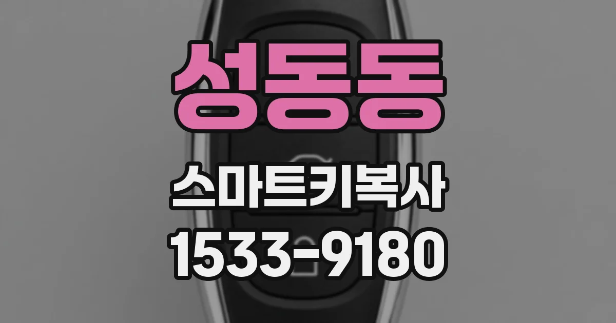 성동동 스마트키복사