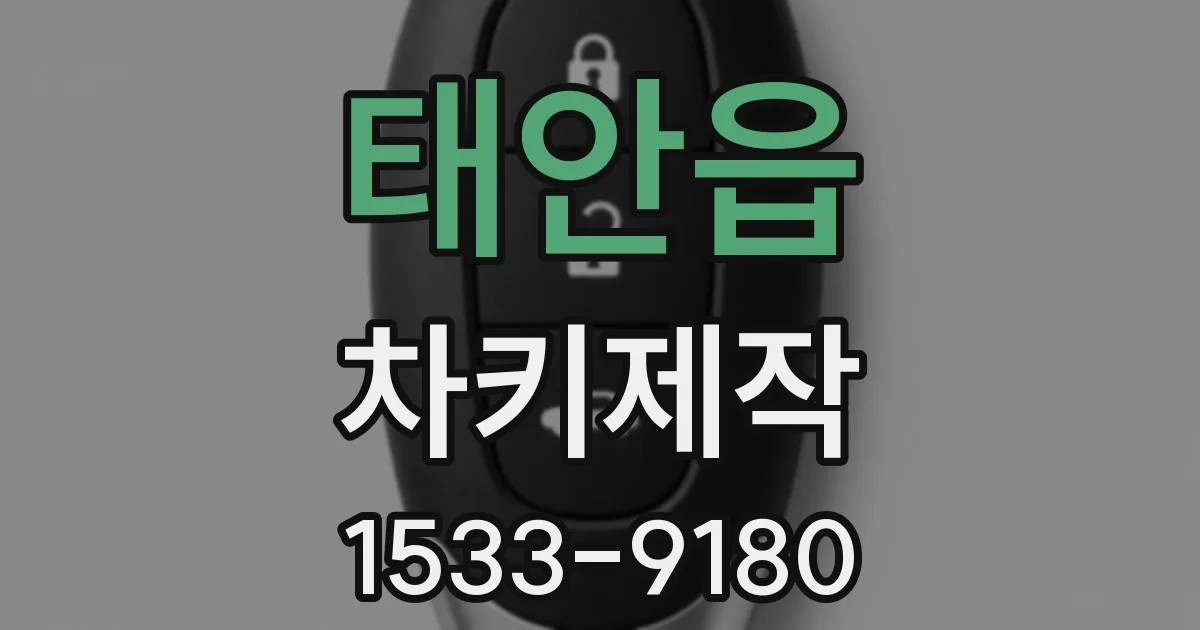 태안읍 차키제작