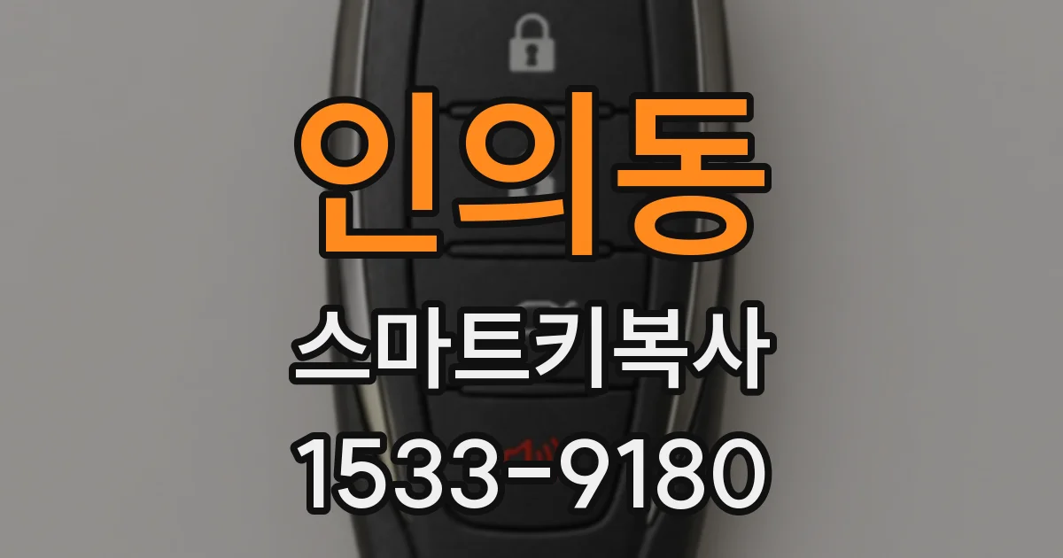 인의동 스마트키복사