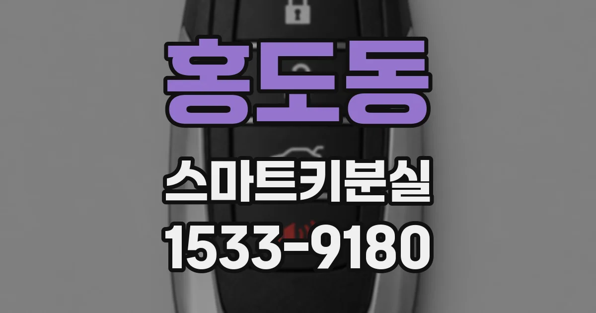 홍도동 스마트키분실