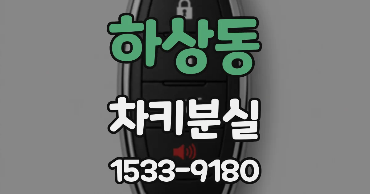 하상동 차키분실