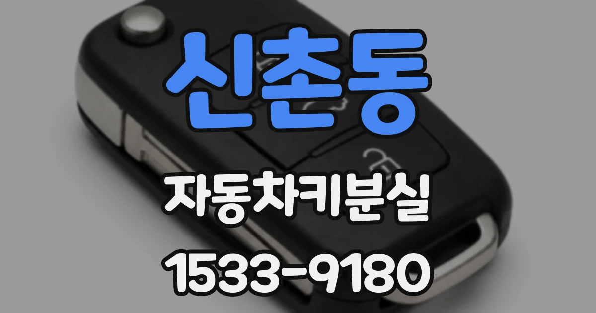 신촌동 자동차키분실