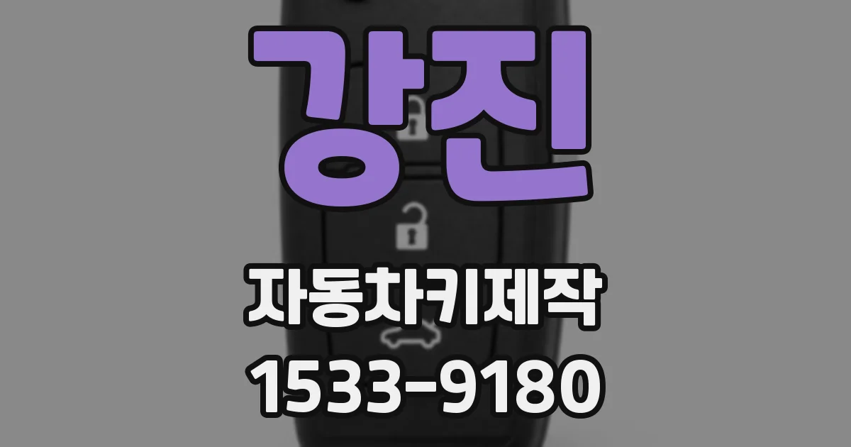 강진 자동차키제작