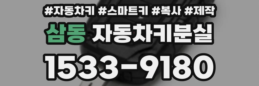 삼동 자동차키분실