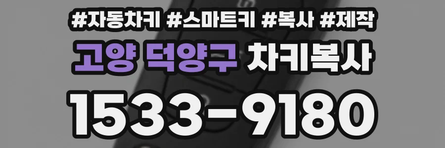 고양 덕양구 차키복사