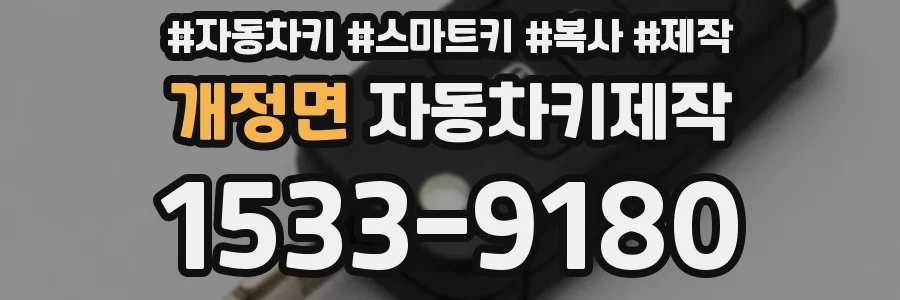 개정면 자동차키제작