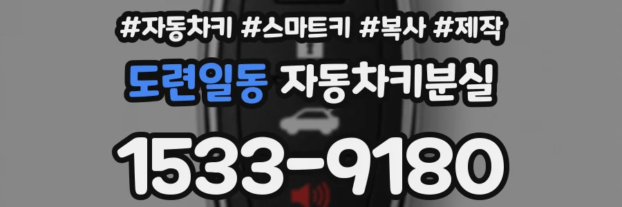 도련일동 자동차키분실
