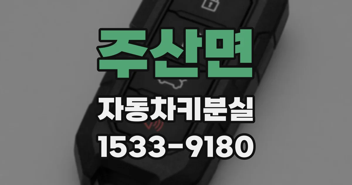 주산면 자동차키분실